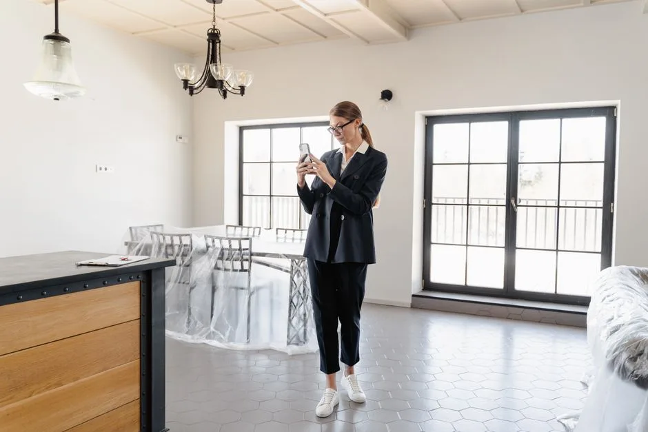 Tenant photographing rental unit condition at move-in